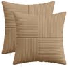vidaXL Poťah na podložku 2 pcs ALMELO Hned&aacute; 35 x 35 cm man&scaron;estr