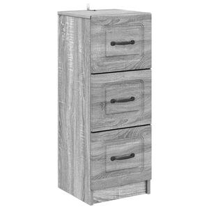 vidaXL Z&aacute;suvkov&yacute; kabinet Siv&aacute; sonoma 33 x 34,5 x 87 cm