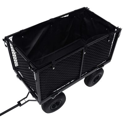 vidaXL Vložka do záhradného vozíka, čierna 81x41x40 cm, látka