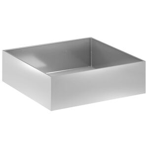 vidaXL Z&aacute;hradn&yacute; kvetin&aacute;č Strieborn&aacute; 80 x 80 x 30 cm Pozinkovan&aacute; oceľ