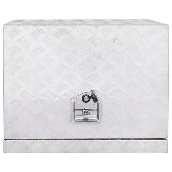 vidaXL Hlin&iacute;kov&yacute; box 62x40x50 cm strieborn&yacute;