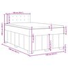 vidaXL Boxspring posteľ s matracom tmavohned&aacute; 120x200 cm l&aacute;tka