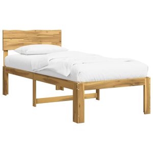 vidaXL Jednol&ocirc;žkov&yacute; r&aacute;m postele s čelom ROSTOCK Biela 75 x 190 cm