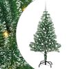 vidaXL Umel&yacute; vianočn&yacute; stromček, snehom obalen&yacute;, s LED svetlom 150 cm