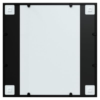 vidaXL Nástenné zrkadlo, čierne 60x60 cm, kov