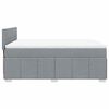 vidaXL Boxspring posteľ s matracom bledosiv&aacute; 140x200 cm l&aacute;tka