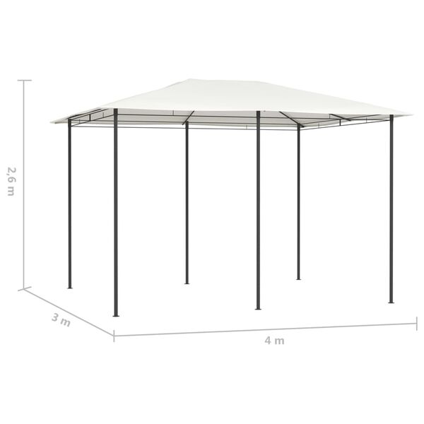 vidaXL Alt&aacute;nok 3x4x2,6 m kr&eacute;mov&yacute; 160 g/m&sup2;