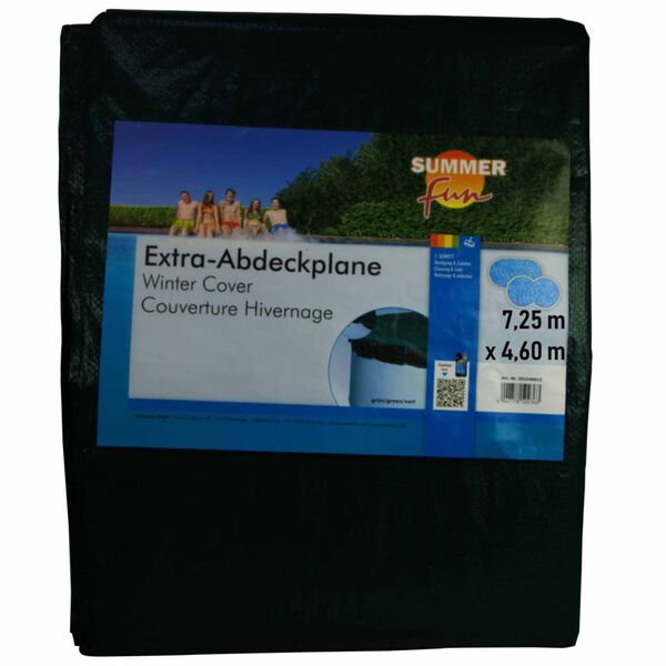 Summer Fun Krycia plachta na bazén na zimu oválna 725 cm PVC zelená