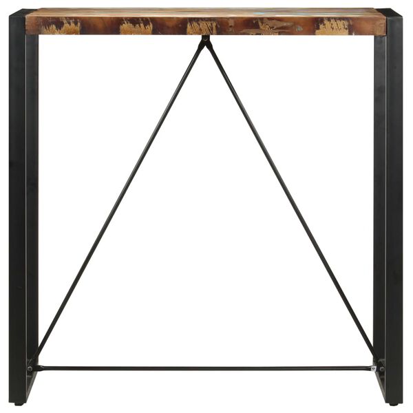 vidaXL Barový stolík 110x60x110 cm masívne recyklované drevo