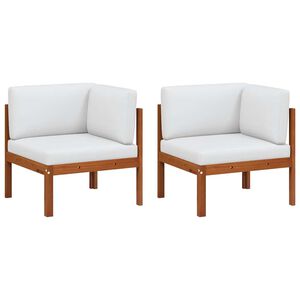 vidaXL Z&aacute;hradn&eacute; rohov&eacute; pohovky 2 ks s vank&uacute;&scaron;mi, ak&aacute;cia a lano