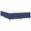 vidaXL Boxspring posteľ s matracom modrý 140x190 cm látka