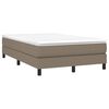 vidaXL Boxspring posteľ s matracom sivohned&aacute; 120x190 cm l&aacute;tka