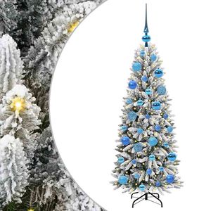 vidaXL Umel&yacute; vianočn&yacute; stromček Biela 120 cm PVC a plast a oceľ a PE