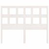 vidaXL Čelo postele biele 205,4x4x100 cm masívna borovica