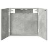 vidaXL Skriňa na terč Bet&oacute;novo siv&aacute; 56 x 12 x 53,5 cm Kompozitn&eacute; drevo