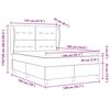 vidaXL Boxspring posteľ s matracom tmavo&scaron;ed&aacute; 90x190 cm Svetlosiv&aacute;