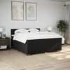 vidaXL Boxspring posteľ s matracom čierna 200x200 cm l&aacute;tka