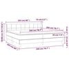 vidaXL Posteľn&yacute; r&aacute;m boxspring s matracom tmavosiv&yacute; 200x200 cm zamat