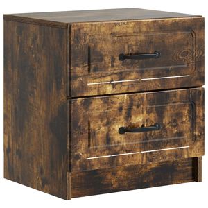 vidaXL Nočn&yacute; stol&iacute;k Dymov&yacute; dub 43 x 34,5 x 44,5 cm Kompozitn&eacute; drevo