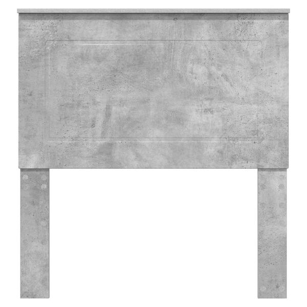 vidaXL Zadné čelo s čelnou doskou Betónová šedá 75 cm Kompozitné drevo