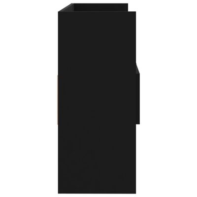 vidaXL Komoda čierna 105x30x70 cm drevotrieska
