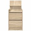 vidaXL Nočn&eacute; skrinky s 2 z&aacute;suvkami 2 ks dub sonoma 38x34x80 cm