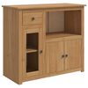 VidaXL Mikrovlnn&aacute; skrinka PANAMA Medov&yacute; vosk 99.5 x 44 x 86.5 cm