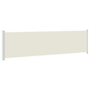 vidaXL Zaťahovacia bočn&aacute; mark&iacute;za na terasu 614x160 cm, kr&eacute;mov&aacute;