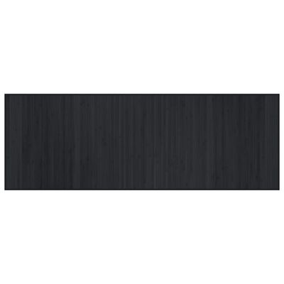 vidaXL Koberec obdĺžnikový čierny 70x200 cm bambus