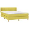 vidaXL Boxspring posteľ s matracom zelen&aacute; 140x190 cm l&aacute;tka