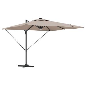 vidaXL Roma Parasol 286 x 284 x 270 cm Hlin&iacute;k a polyester Obdĺžnikov&yacute;