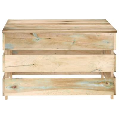 VidaXL Záhradný paletový stôl impregnované borovicové drevo