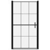 vidaXL Sprchov&eacute; dvere čierne 100x178 cm tvrden&eacute; sklo