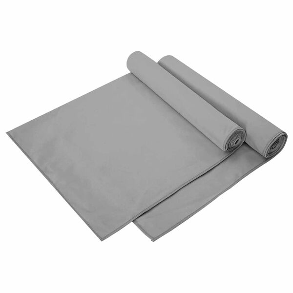 vidaXL &Scaron;portov&eacute; uter&aacute;ky 2 pcs Tmavo &scaron;ed&aacute; 140 x 70 cm