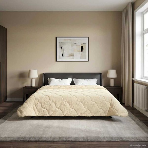 vidaXL Letn&aacute; prikr&yacute;vka Kr&eacute;mov&aacute; 220 x 240 cm Mikrof&aacute;za a Teddy fleece