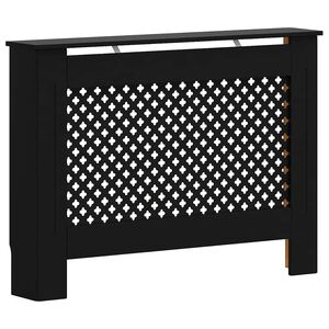 vidaXL Kryt na radi&aacute;tor čierny 112x19x81,5 cm MDF