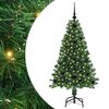 vidaXL Umel&yacute; vianočn&yacute; stromček Zelen&aacute; 120 cm PVC a Oceľ a Plast