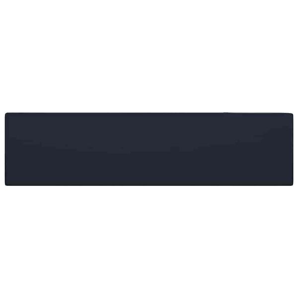 vidaXL Um&yacute;vadlo s prepadom, keramika, matn&eacute; tmavomodr&eacute;