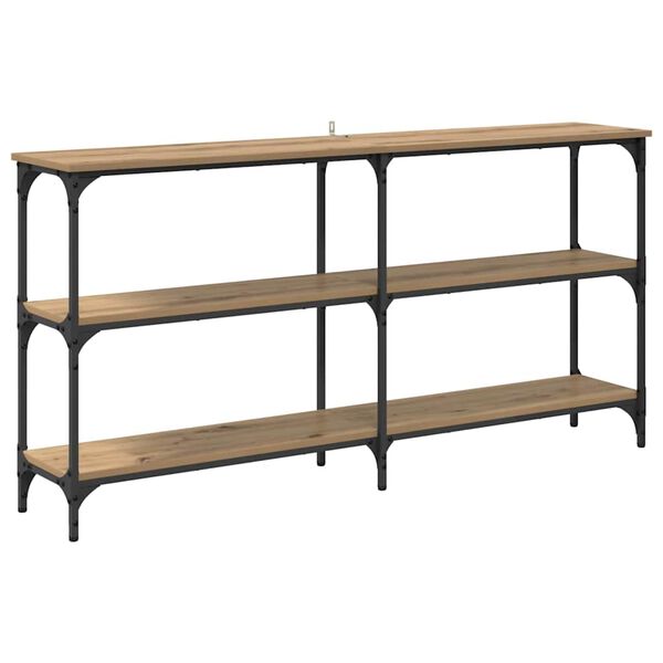 vidaXL Konzolový stôl Remeselný dub 150 x 29 x 75 cm