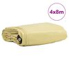 vidaXL Tarpaulin 650g / m² Béžová 4 x 8 m Plátno s PVC povrchom