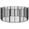 vidaXL Psia br&aacute;na 10 pcs Čierny 60 x 80 cm Pozinkovan&aacute; oceľ