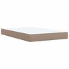 vidaXL Boxspring posteľ s matracom kapuč&iacute;nov&aacute; 120x200 cm umel&aacute; koža