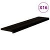 vidaXL Schodiskov&eacute; stupne 16 ks hnedočiern&aacute; 120x25x2 cm dubov&yacute; mas&iacute;v