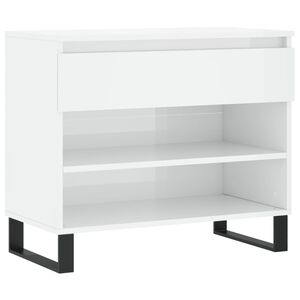 vidaXL Botn&iacute;k leskl&yacute; biely 70x36x60 cm spracovan&eacute; drevo