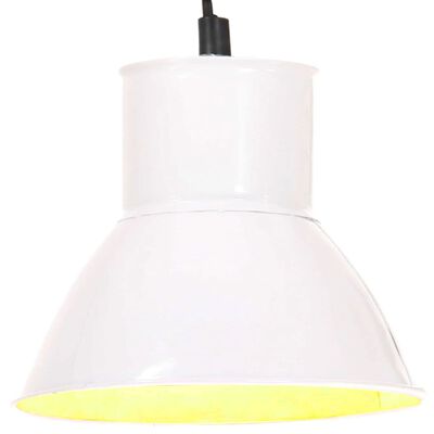 vidaXL Závesná lampa 25 W, biela, okrúhla 17 cm E27