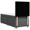 vidaXL Posteľný rám boxsping s matracom tmavosivý 80x200 cm látka