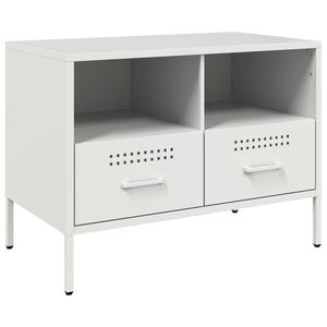 vidaXL TV skrinka biela 68x39x50,5 cm oceľ