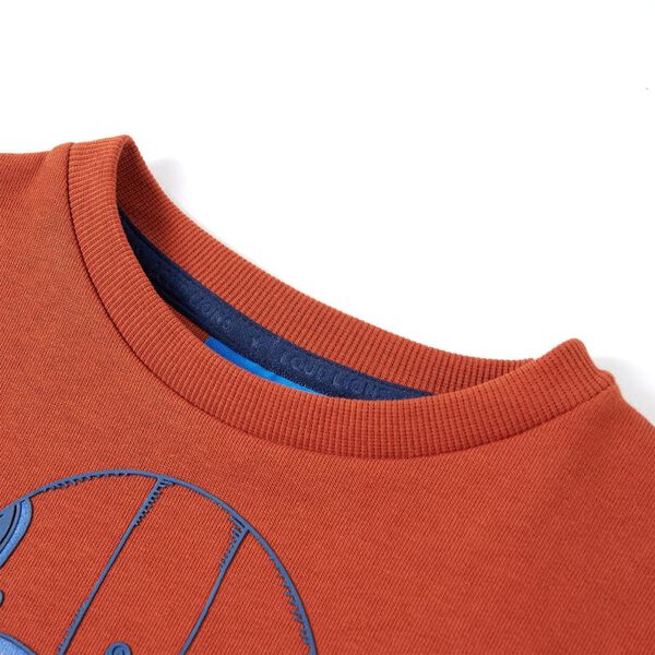 Detská mikina svetlohrdzavá 128