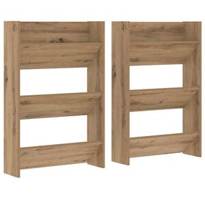 vidaXL Skriňa na top&aacute;nky 2 ks 60 x 18 x 90 cm Kompozitn&eacute; drevo