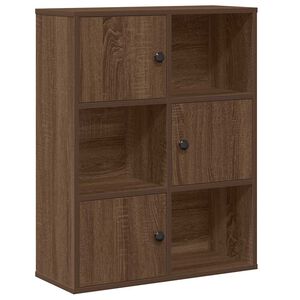 vidaXL Knižnica hned&yacute; dub 60x24x76,5 cm kompozitn&eacute; drevo